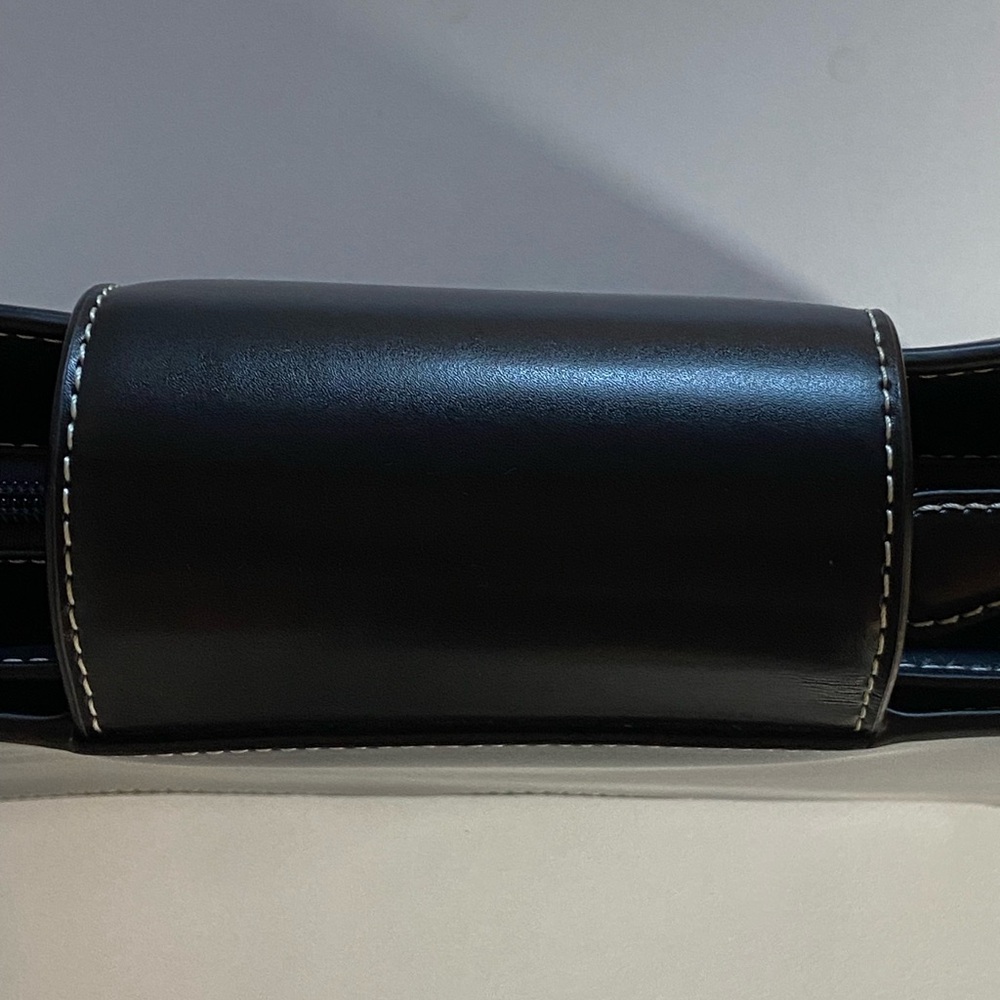 The Hermes of England Tanner Krolle London Classic Black Leather Bag Retail$2500 - Picture 10 of 16